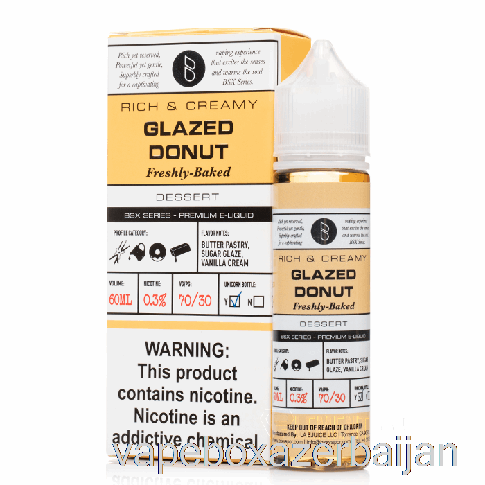 E-Juice Vape Glazed Donut - BSX Series - 60mL 0mg